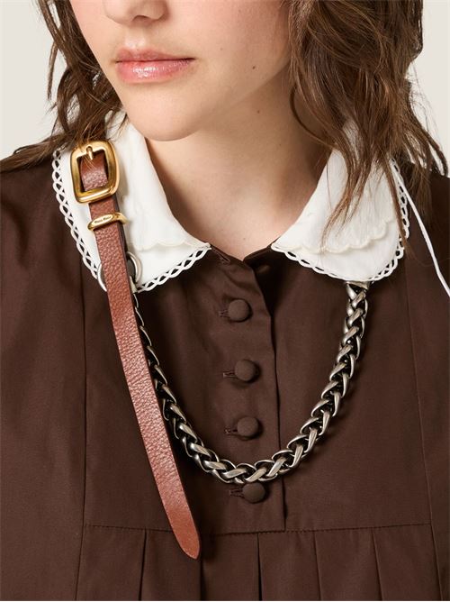 Abito in popeline MIU MIU | MF640110RGF0192
